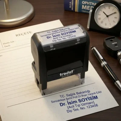 Mevzuata uygun doktor kaşesi nasıl olmalı örneği ve şablonu