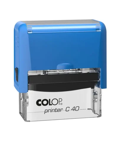 COLOP Printer C40 Mavi Kasa Otomatik Kaşe 23x59 mm
