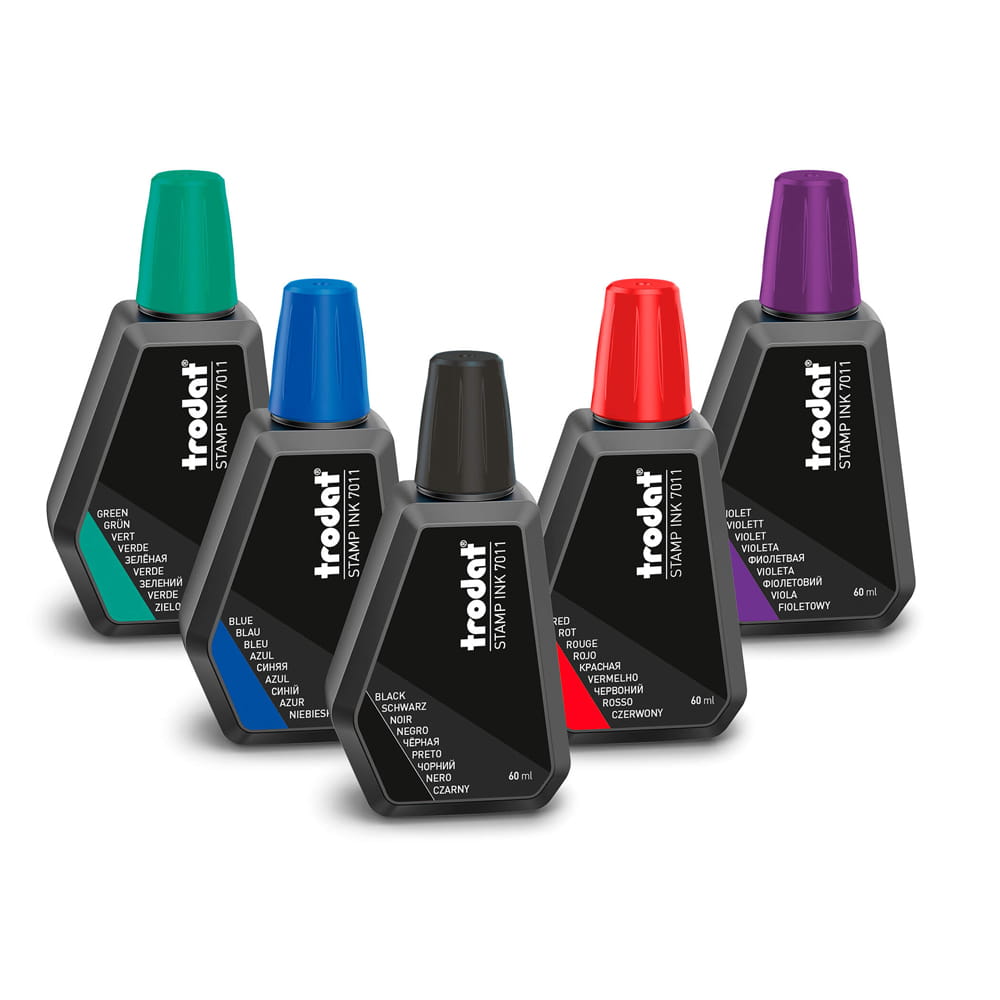 Trodat 7011 Kaşe ve Istampa Mürekkebi 28 ml (5 Renk Seçeneği)